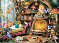 500 Piece Jigsaw Puzzle for Adults, Fantasy Cats and Mushrooms Scene, Whimsical by Unknown