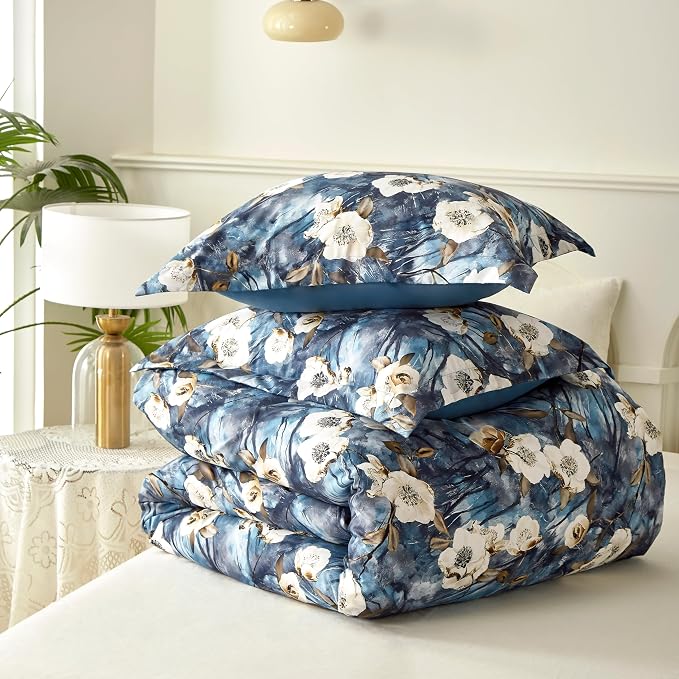 Cupocupa Duvet Cover Full Size Set Boho Floral Pattern Full Duvet Cover Set - Image 9