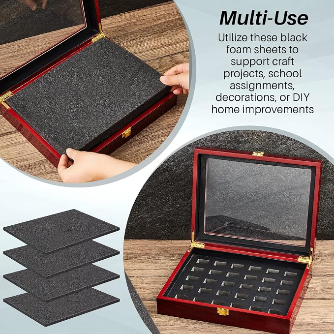 Amylove 16 x 12 x 0.5 Polyurethane Foam Sheet Foam Pad - Image 5