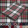 Pico Textiles 4 Yards Bolt Red Green White Tartan Plaid Flannel Fabric by PicoTextiles