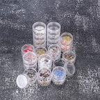 Hipiwe 6 Sets 5 Layers Plastic Round Storage Containers Small Art Craft - Image 6