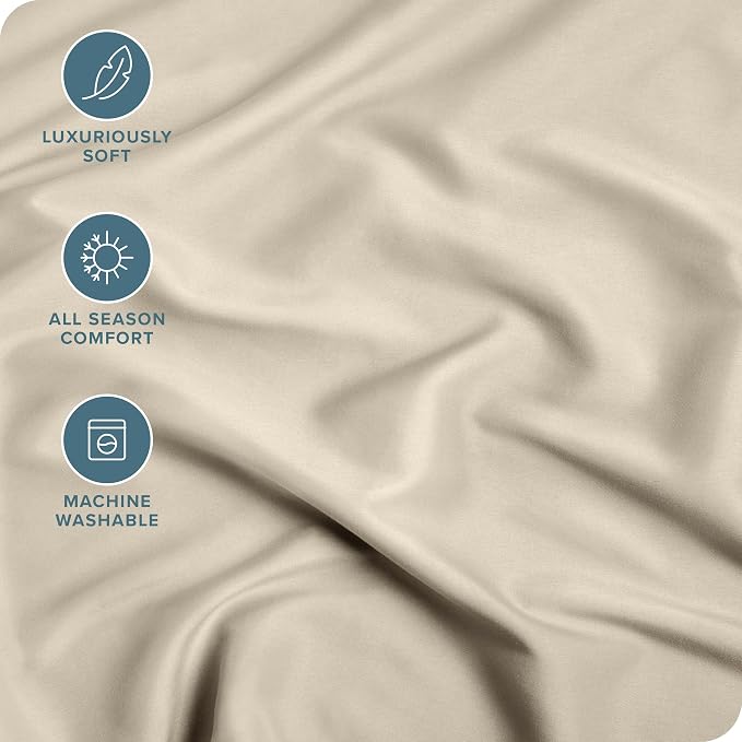 Bare Home Fitted Bottom Sheet King Size - Image 2