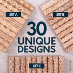 Byllstore Clay Texture Rollers | 10-Pack | 5 in x 0.65 in | Premium Wooden - Image 3