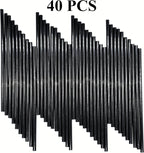 Mini Black Hot Glue Gun Sticks 40 PCS 8" Long x 0.27" Diameter Compatible - Image 2