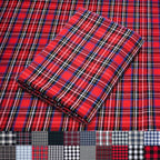 Pico Textiles 5 Yards Bolt Red and Black Tartan Plaid Flannel Fabric by PicoTextiles