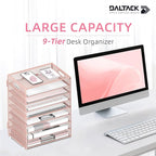 DALTACK 9-Tier Paper Organizer for Desk, Mesh Letter Tray Desk Organizer - Image 2