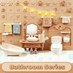 Doll House Furniture Accessories Four Major Series: Living Room, Kitchen - Image 7