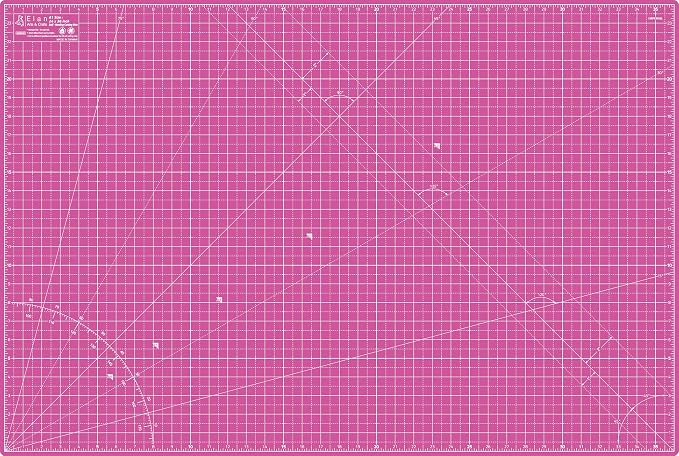Elan Cutting Mat A1 Pink & Purple, Large Self Healing Cutting Mat 24 x 36 Inch by Elan