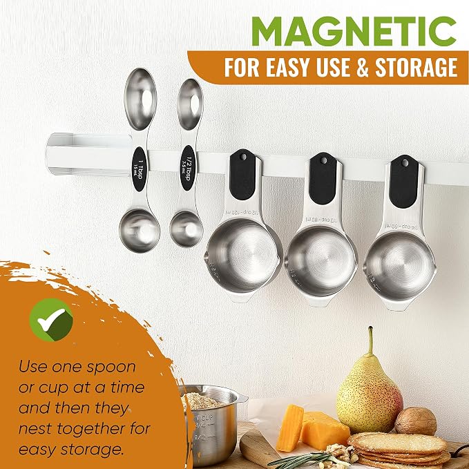 Spring Chef Magnetic Measuring Cups & Spoons Set of 9 - Image 4