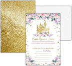 Princess Birthday Invitations, 25 Double-Sided Magical Kingdom Castle Party by seclate