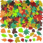 Coopay Glitter Fall Leaf Stickers Thanksgiving Christmas Adhesive Foam Maple by Coopay