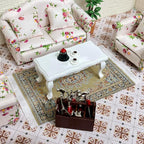 Dollhouse Accessories Woven Carpet, 1/12 Scale Doll House Accessories and - Image 5