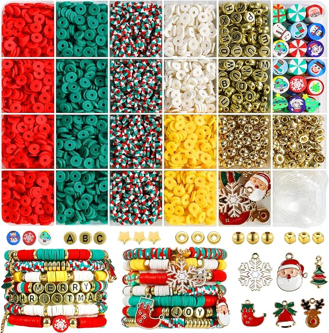 Redtwo Christmas Beads for Bracelets, Gifts for Teen Girls Age 6-12 by Redtwo