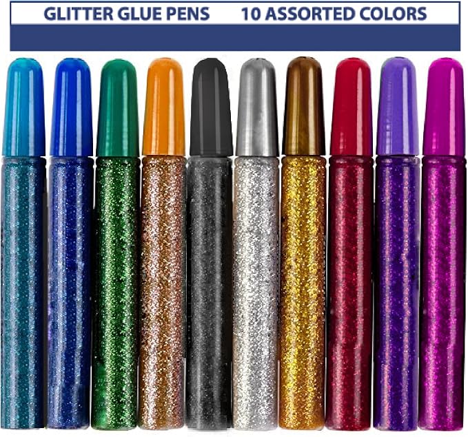 Tassel Toppers Non Toxic Washable Glitter Glue Stick Set, Quick Drying Color by TasselToppers