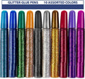 Tassel Toppers Non Toxic Washable Glitter Glue Stick Set, Quick Drying Color by TasselToppers