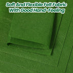 Peryiter 150 Pcs Back to School Green Felt Fabric Sheets Bulk - Image 6