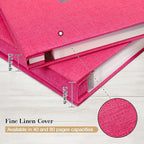 potricher Large Photo Album Self Adhesive 3x5 4x6 5x7 8x10 10x12 Pictures Linen - Image 5