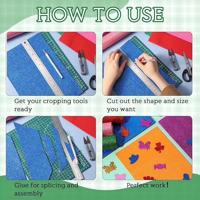 Fainne 8 Pcs Craft Foam Sheet Roll - Image 3
