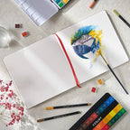 ARTEZA Watercolor Sketchbooks, 8.25 x 8.25 Inches, 68 Pages Each, 110 lb / 230 - Image 5