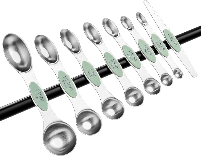 Spring Chef Stainless Steel Magnetic Measuring Spoons Set of 8 - Image 9