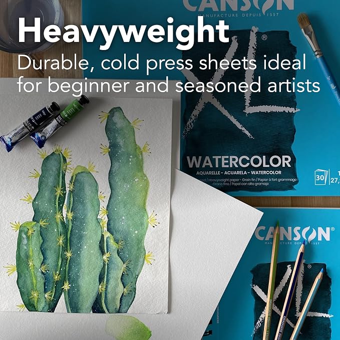 Canson XL Series Watercolor Paper Pad, 30 Sheets/Pad, 6 Pads | Cold Press - Image 3