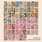 PRSTINCOL Vintage Sweetheart 2 in 1 Sticker Book Set, Includes Vintage and - Image 3