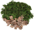 BYHER Fake Moss for Crafts, Tree Bark for Crafts, Floral Arrangements - Image 3