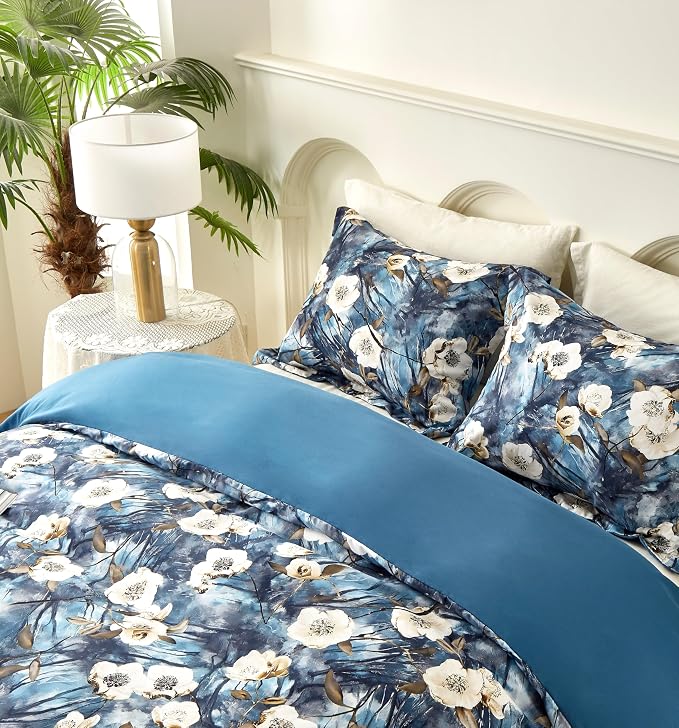 Cupocupa Duvet Cover Full Size Set Boho Floral Pattern Full Duvet Cover Set - Image 7