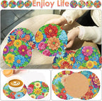 ijbnhd 8 Pcs Diamond Art Coasters - Image 2