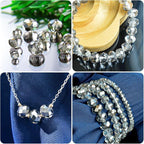 220Pcs 10mm Crystal Glass Beads - Image 6