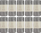 10 Skeins of Sensy Premium 2mm 251 Yards Polyester Rope 100% Polypropylene Cord by SSENSY