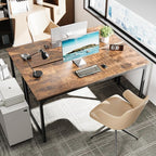 Huuger Computer Desk, 63 Inch Office Desk, Gaming Desk - Image 2