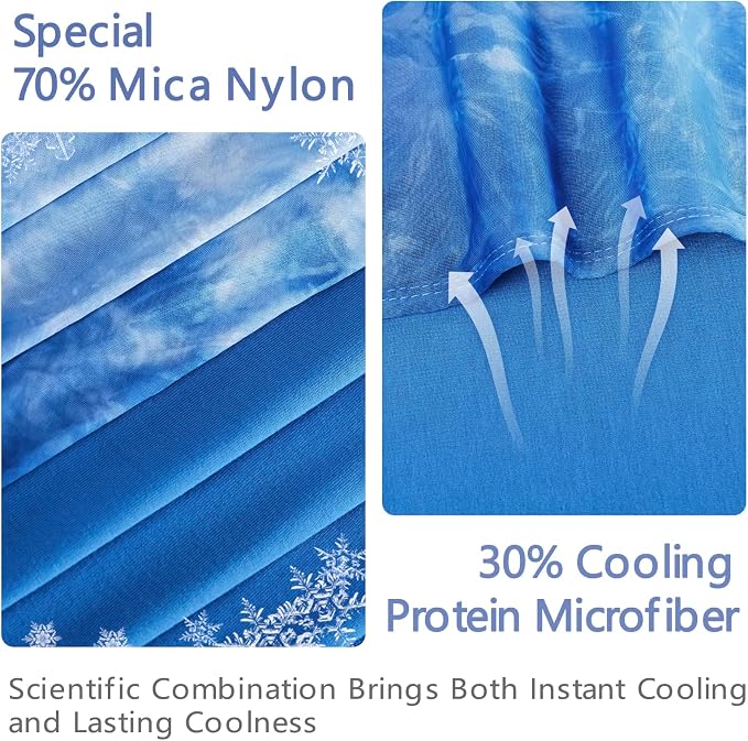 Topcee Cooling Blanket for Hot Sleepers, Absorbs Heat to Keep Body Cool for - Image 3