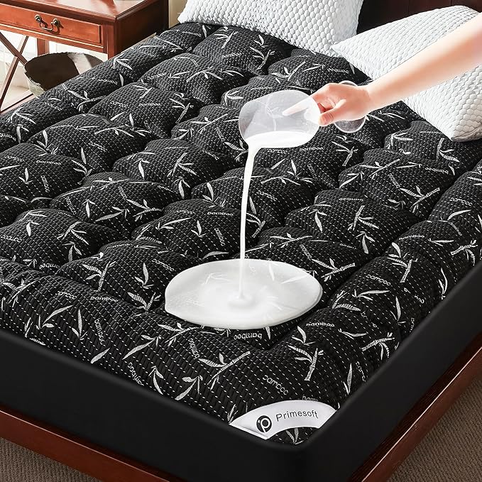PRIMESOFT 100% Waterproof King Size Mattress Topper, Thick Pillow Top Mattress by Primesoft