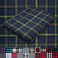 Pico Textiles 8 Yards Bolt Blue and Green Tartan Plaid Flannel Fabric by PicoTextiles