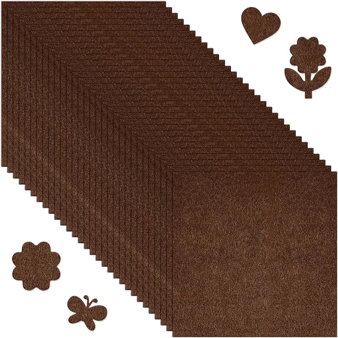 Morcheiong 50 Pcs Felt Fabric Soft Felt Fabric Sheet by Morcheiong
