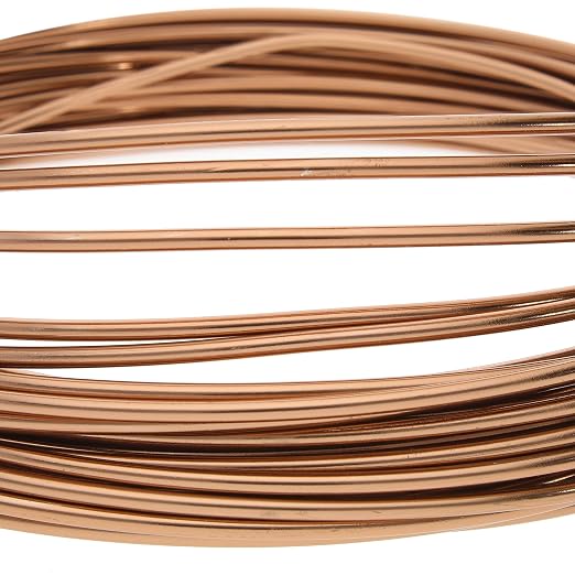 The Beadsmith Anodized Aluminum Wire – 12 Gauge – 39 feet – Light Copper Color - Image 3