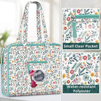FINPAC Sewing and Craft Supplies Storage Tote, Large Capacity Travel Packing - Image 5