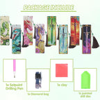 8 Pcs Dragon Sword Diamond Art Bookmarks Kit, Fantasy Diamond Painting Book - Image 2