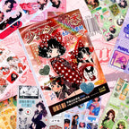Tmtains 30 Sheets Japanese Manga Style Sticker Book 650+Pcs Heisei Retro Cute - Image 2
