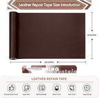KING MOUNTAIN Leather Repair Patch, 16 x 60 Inches self Adhesive Leather Repair - Image 4