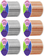 Mandala Crafts 13 GA Copper Silver Tone Combo Anodized Aluminum Craft Wire | by MandalaCrafts