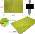 Allgala Jumbo Self-Adhesive Glitter EVA Foam Sheets 10 Pack 16x24 inch Paper - Image 2