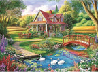 300 Piece Jigsaw Puzzle for Adults, Floral Countryside Jigsaw Puzzle, by Unknown