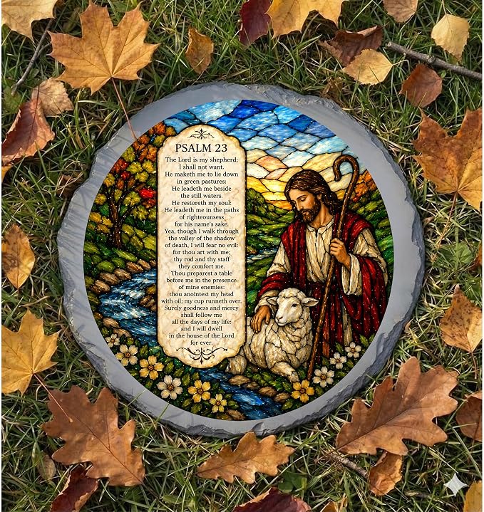 Magnolia Garden 10-Inch Psalm 23 Stepping Stone - Image 6