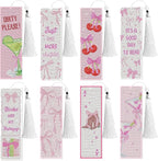 8 Pcs Bow Diamond Art Bookmarks Kit by CRASHOT