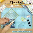 Premium Idemeet Self Healing Cutting Mat 18'' x 12'', A3 Non-slip Sewing Mat - Image 4