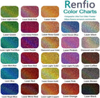 Renfio 28 Colors Holographic Glitter Set, 14.81oz 420g Ultra Fine Glitter - Image 3