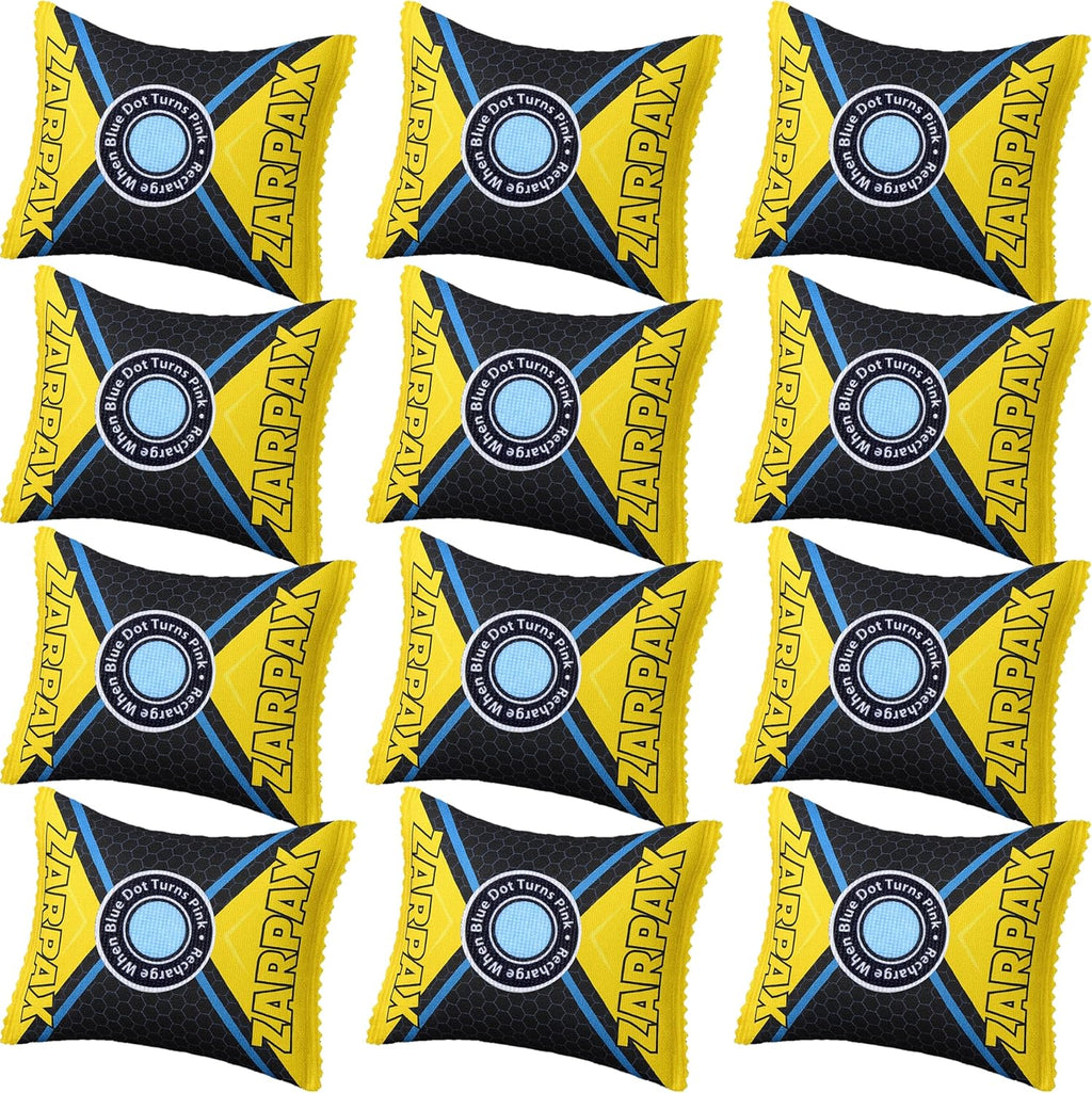 4.4 oz/125g Rechargeable Desiccant Packs Dehumidifier Bag - 12 Pack - Moisture Absorbers For Safes, Car, Bathroom, Storage - Moisture Remover Eliminates Humidity - Reusable Desiccant Bags