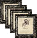 5x5 Picture Frame with Real Glass, 4 set Ornate Vintage Picture Frames by TKYGU